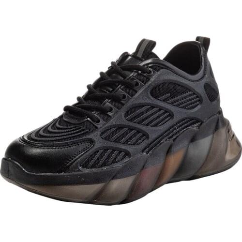 Women Sneakers Genuine Leather Platform Shoes Mesh Casual Shoes 2021 Winter Short Plush Sports Shoes for Ladies Zapatillas Mujer