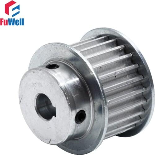 HTD 5M-28T Timing Pulley 21mm Belt Width Toothed Belt Pulley With Keyway 10/12/15/20mm Bore Aluminum Alloy 28T Gear Pulley
