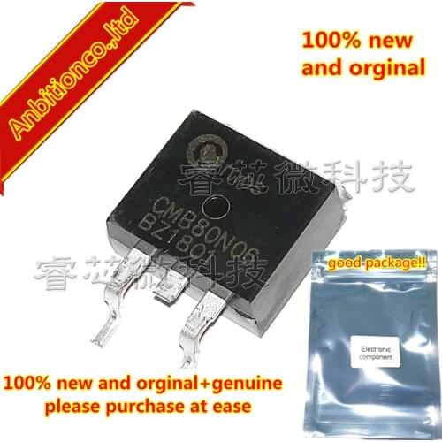 10pcs 100% new and orginal CMB80N06 80N06 SOT-263 N MOS 60V 80A in stock