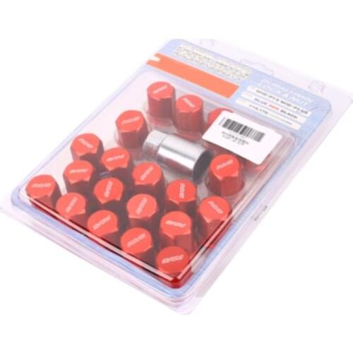 20pcs/set Car Racing Alloy Aluminum Short Lug Nuts Anti-theft Wheel Racing Lug Nuts Lightweight Wheel Lock Nuts with Logo