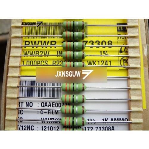 20PCS NEW Original PILKOR 1% 2W3.3R 3.8x10.8MM green Precision Resistor 2W 3.3R Film Resistor High Power 3.3R 2W 3R3 3.3Ohm