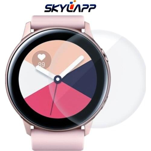 3 Pcs Smart Watch Tempered Screen Protector Guard Cover Shield Film for Samsung Galaxy Watch Active Electrostatic PET Film