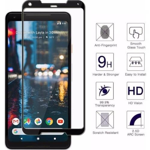 3D Curved Full Cover Screen Protector For Google Pixel 2/Google Pixel 3 XL Glass Full Coverage Protective Film Tempered Glass