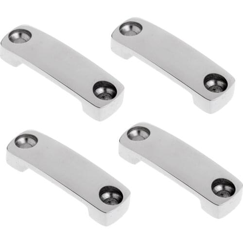 4 Pieces Polished 316 Stainless Steel Marine Boat Fender Lock Deck Fitting