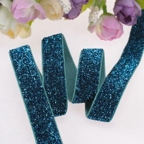 5/8" frosted glitter elastic M-13 for accessaries, 150yards/roll