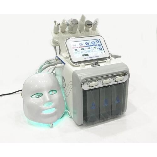 7 In 1 H2-O2 Oxygen Spray Hydro Dermabrasion Ultrasonic Cold Hammer Facial Skin Care facial Deep Cleansing Peeling Device