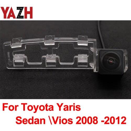 Car Reverse Camera For Toyota Yaris Sedan / Vios 2008 2009 2010 2011 2012 Waterproof Car Backup Camera / License Plate Lamp OEM