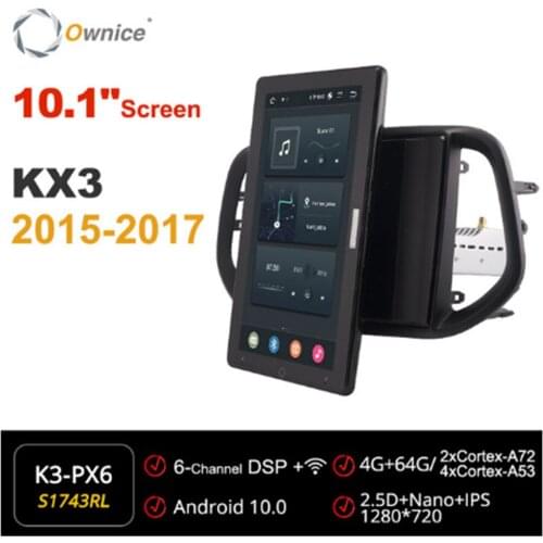Ownice 1280*720 Android 10.0 Car Radio for Kia KX3 2015 2016 2017 Audio System Player Multimedia head Unit 10.1" IPS Rotatable