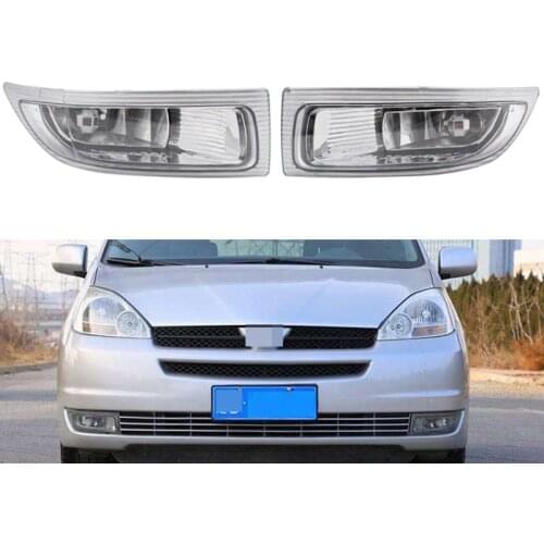 Car 2 Pin Right + Left Front Fog Lamp Light with Bulbs 81210-AE010 81220-AE010 fit for TOYOTA SIENNA 2004 2005