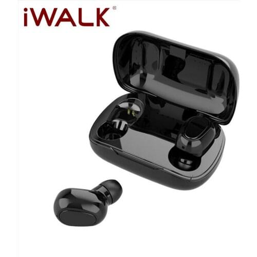 IWALK TWS Earphones Wireless with LCE Display Charging Case Standby Time 120 Hours Bluetooth 5.0 for Iphone Android