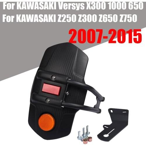 Motorcycle Rear Fender Mudguard Splash Guard For KAWASAKI Z250 Z300 Z650 Z750 Z800 Versys650 Versys 650 X300 1000 2007-2015