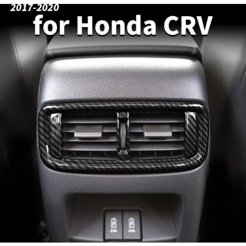 For Honda CRV CR-V 2017 2018 2020 Rear Air Supply Decorative Frame Rear Air Conditioning Air Outlet Decorative Bright Interior D
