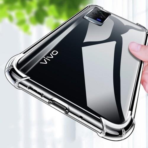 For vivo X60 X50 Pro X51 5G X30 X27 Pro X23 X21i X21 X20 Plus X21s Slim Soft TPU Silicone Transparent Case Shockproof Back Cover