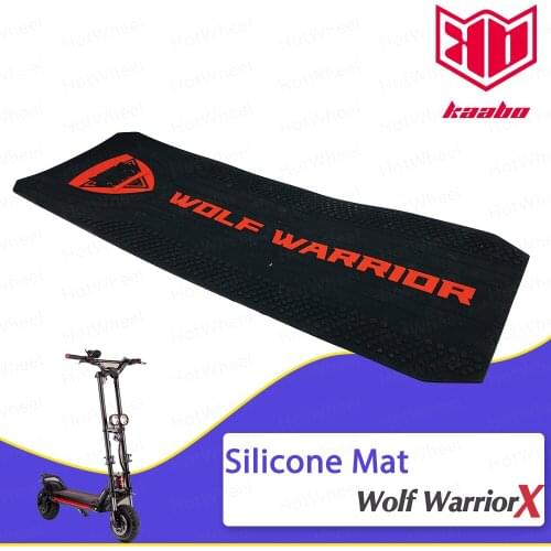 Kaabo Wolf Warrior X Silicone Mat Carpet Pad Foot Deck Cover 10inch Electric Scooter Spare Parts Accessories Red Black