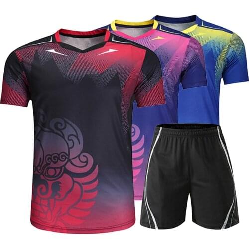 New 2019 Quick dry Badminton t shirt Men/Womens , sports shirt badminton clothes ,Table Tennis jerseys , Tennis shirts 1810