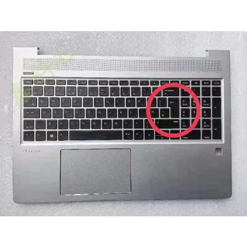 UK NEW Original Laptop For Probook 450 455R G6 Silver Top Case Palmrest with Backlit Keyboard Speak Touchpad L45091-001 HSN-Q16C