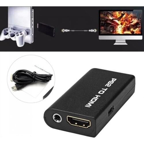 PS2 to HDMI Audio Video AV Adapter Converter w/3.5mm Audio Output for HDTV