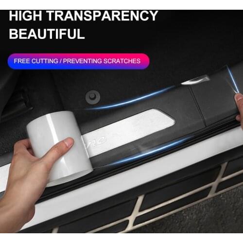 Transparent Car Door Stickers Auto Interior Traceless Protection Film Full Car Body Sill for Car Door Edge Guards Car Stickers