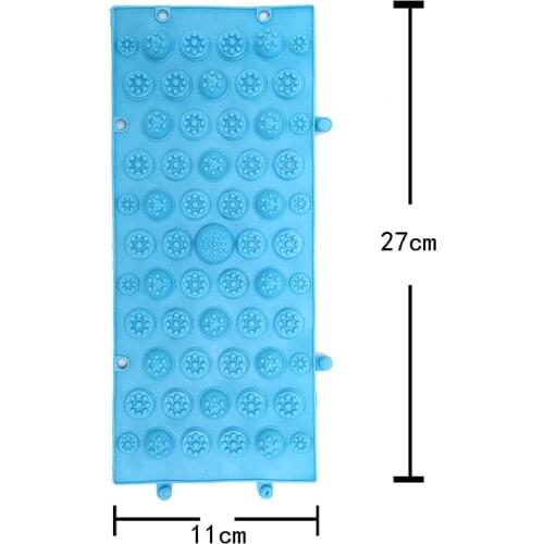 Reflexology Foot Massage Pad Toe Pressure Plate Mat Blood Circulation Shiatsu Mat Yellow, Blue, Red, Purple