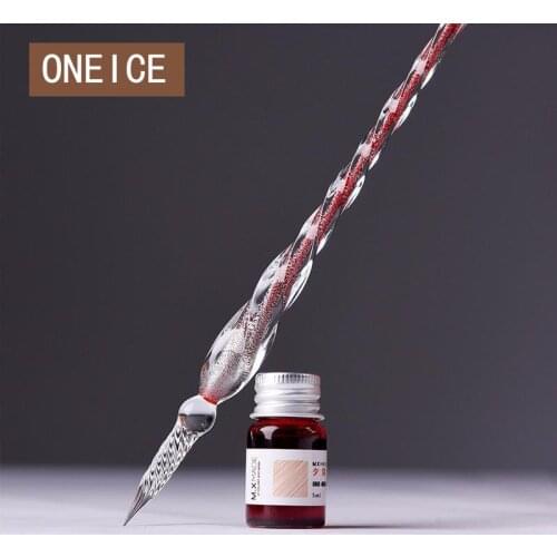 Glass Signature Pen Fountain Pens Gel Pens Crystal Dip Sign Craft Collection Offices School Stationery