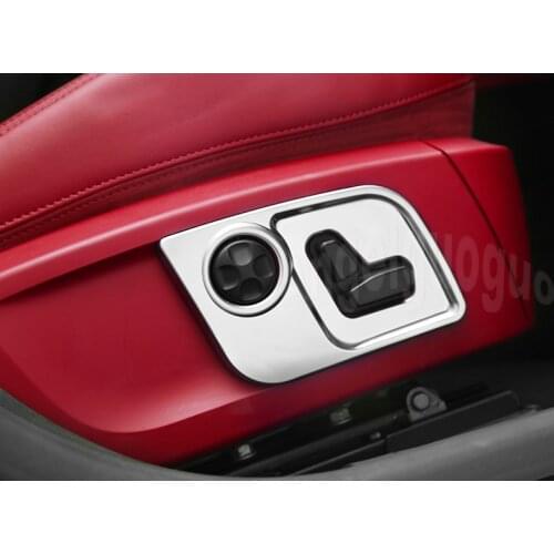 Angelguoguo Car Interior Decoration fit for For Maserati Levante Auto Seat adjustment button trim outside Adornment