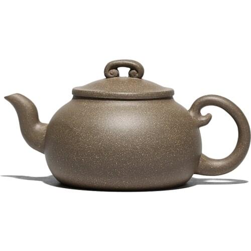 Yixing Raw Ore Purple Sand Clay Teapot 250ml Zisha Pot Handmade Ruyi Kettle Household Kung Fu Tea Set