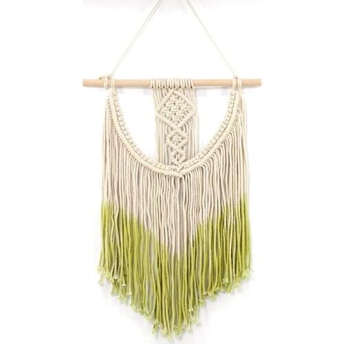 1pc Bohemian Art Handmade Tapestry Macrame Woven Wall Hanging Tapestry Wedding Decor