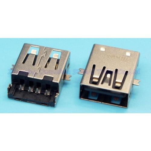 10pcs/lot Original New usb power charging connector 2.0 USB female Jack socket for laptop Samsung/HP/JCTC etc