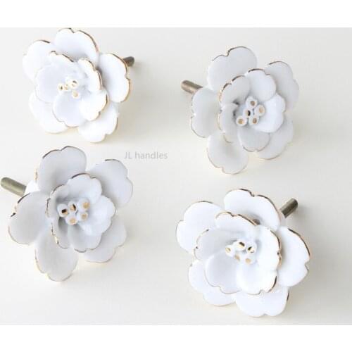 2 Pcs Keramische Handgeschilderde Garderobe Keuken Meubels Kast Deurklink Wanddecoratie Dresser Lade Trekt Knoppen En Handgrepen