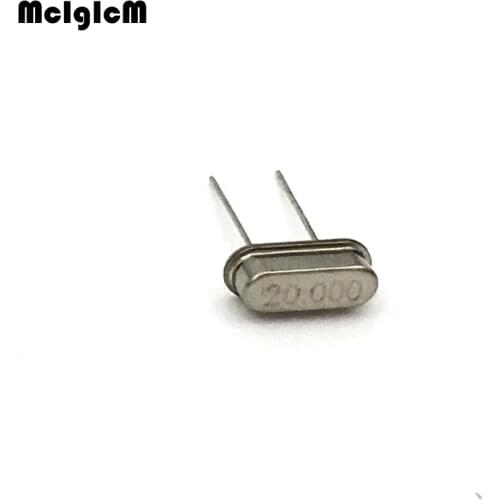 20pcs hc-49s 20MHz 20.000mhz 20ppm 20pF quartz resonator