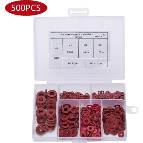 500Pcs Insulating Gasket Plastic Gasket Nylon Washer Insulating Gasket Flat Washer Washer Use Of Bolts And Nuts M2 M2.5 M3 M4 M5