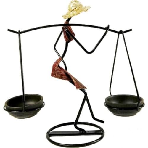 Anti-deform Wrought Iron Exquisite Abstract Candle Stick for Daily Use