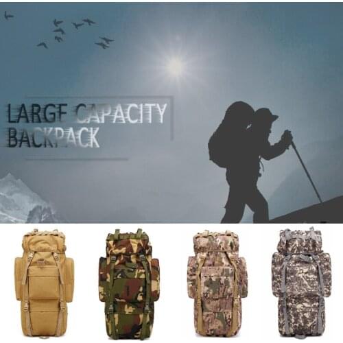65L Large Capacity Men Army Tactical Backpacks Military Assault Bags Outdoor Sport Bag For Trekking Camping Hunting