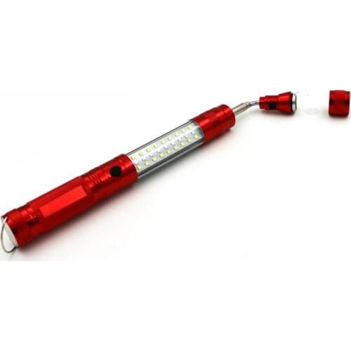 Auto Repair LED Pickup Light Flashlight Work Light With Magnet Antenna Lights Multi-function Warning Light Bars Picker Magnet