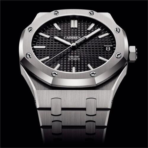 Top Brand CADISEN New 42MM Mens Automatic Mechanical Wristwatch Luxury NH35A Movement Sapphire Glass Waterproof Business Watch