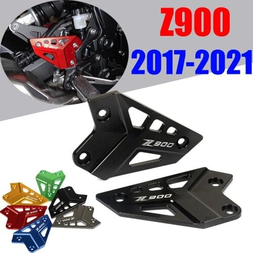 For KAWASAKI Z900 Z 900 2017 2018 2019 2020 2021 Accessories Motorcycle FootPeg Footrest Rear Set Heel Plates Guard Protector