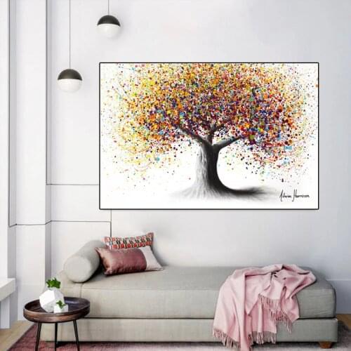 Graffiti Abstract Art Canvas Painting Creativity Trees Posters and Prints Wall Pictures Modern Living Room Home Decoration