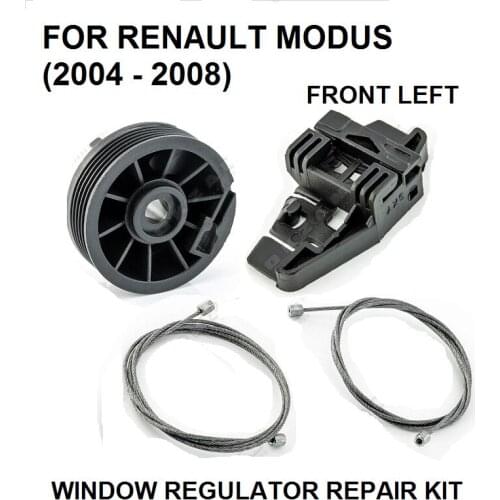 FOR RENAULT MODUS 2004-2008 Electric Car Window Regulator Window Repair Kit Set Front Left New
