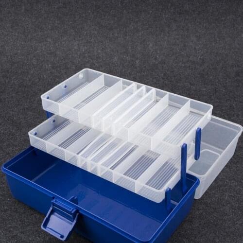 40%HOTPortable 3/4 Layers Lure Bait Storage Box Fishhook Fishline Fishing Gear Protective Case