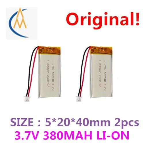 2PCS Spot supply 502040 lithium-ion polymer battery 380 tattoo machine capacity rechargeable battery 3.7 V lithium battery