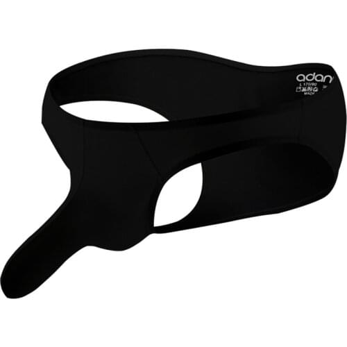 ADANNU New Sexy Men Underwear Briefs Function Separation Big Penis Modal Solid Elephant Nose Gay Panties Breathable U Convex