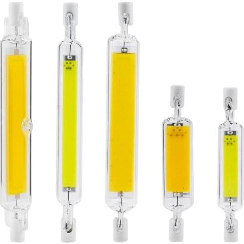 R7S LED Light 78mm 118mm Ceramic R7S Glass Tube Ampoule Replacement Halogen Bombillas Spotlight