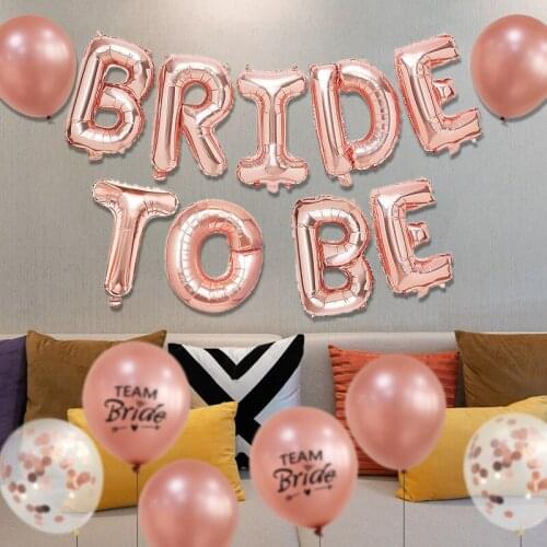 Balloons Bride To Be Printed Wedding Engagement Party Decorations Hen Party Bachelor Party Supplies Balloon