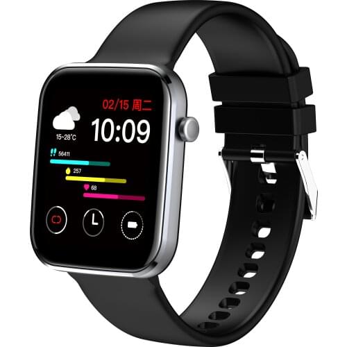 IP67 Waterproof New Smartwatch Lady Full Display Touch Weather Forecast Heart Rate Blood Pressure Sport Tracking Wrist Watch