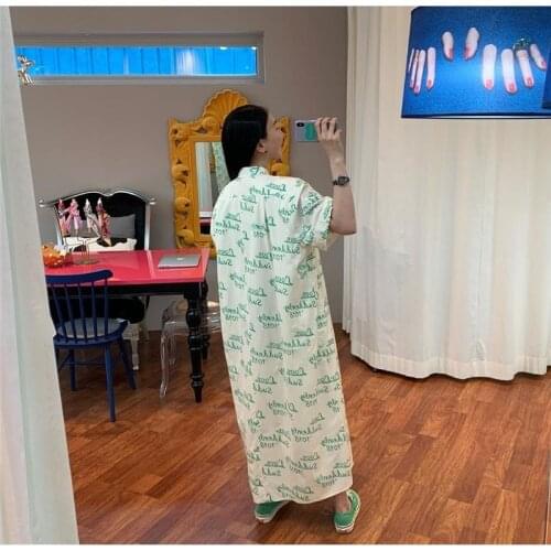 Print Summer Women for Dresses O Neck Floral Skirt Pleated Puff Sleeve Casual Long Vestidos 2021