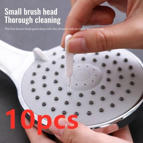 10pcs Mini Cleaning Brush Set Shower Head Cleaning Brush Bottle Teapot Nozzle Kettle Spout Brush Set Household Cleaning Supplies