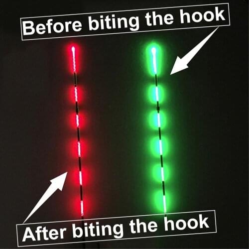 3pcs Gravity sensor float The drownded electronic float luminous fishing tackle set fishing tackle accessories flicker float