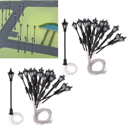 40 Pieces Lamppost Street Lamp Street Lamp For Railway Model Making