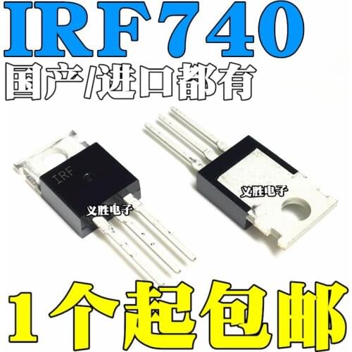 6 pçs/lote IRF740 IRF740PBF PARA-220 100% NOVO original