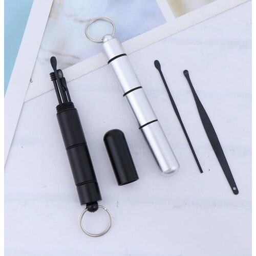 6Pcs Portable Ear Cleaner Set Ear Wax Remover Ear Curette Earpick Cleaning Tool